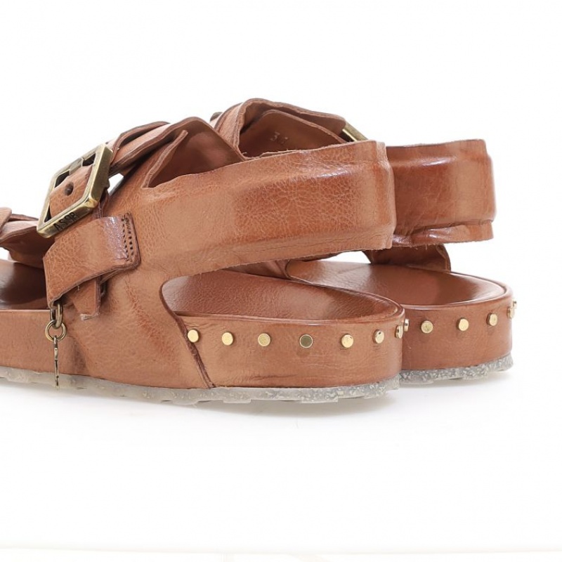 Sandalias A.S.98 Evelyn Mujer Marrones | ES-JDP302845