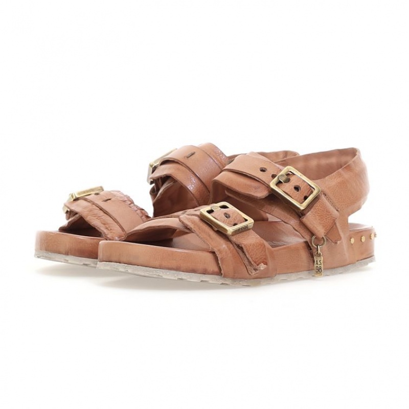 Sandalias A.S.98 Evelyn Mujer Marrones | ES-JDP302845