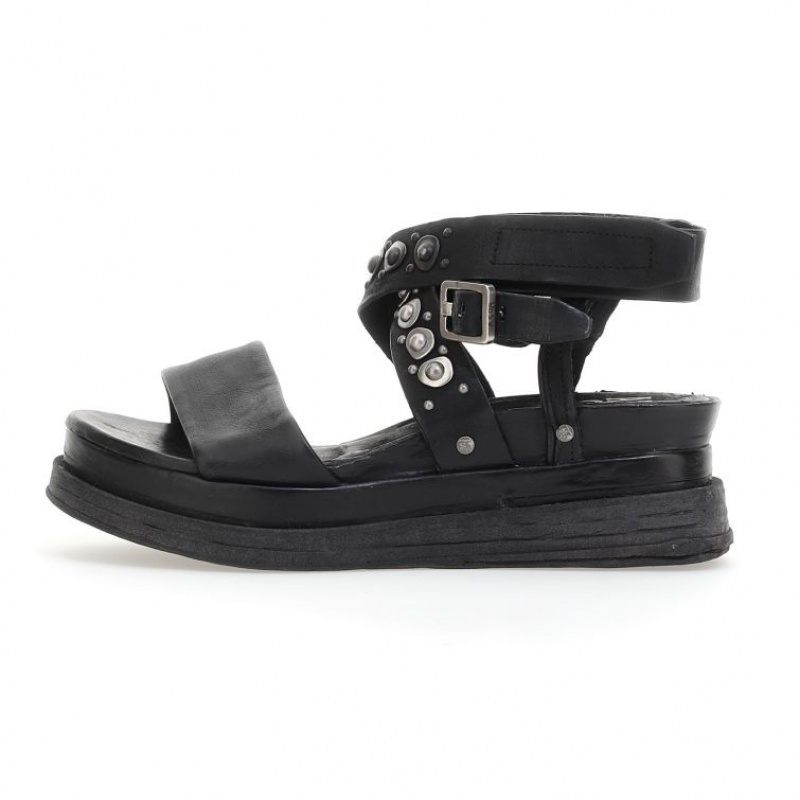 Sandalias A.S.98 Ladonna Mujer Negras | ES-IHJ328169