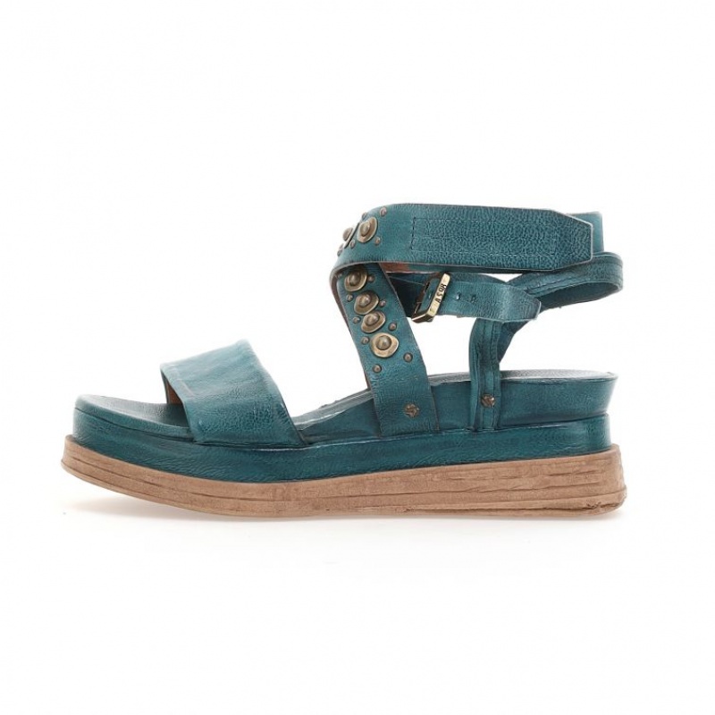 Sandalias A.S.98 Ladonna Mujer Verde | ES-ALG965187