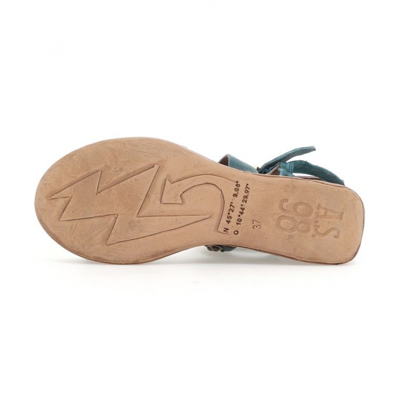 Sandalias A.S.98 Ladonna Mujer Verde | ES-ALG965187