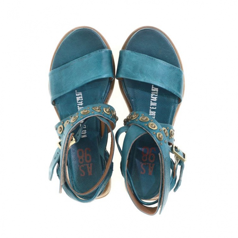 Sandalias A.S.98 Ladonna Mujer Verde | ES-ALG965187