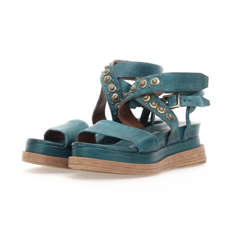 Sandalias A.S.98 Ladonna Mujer Verde | ES-ALG965187