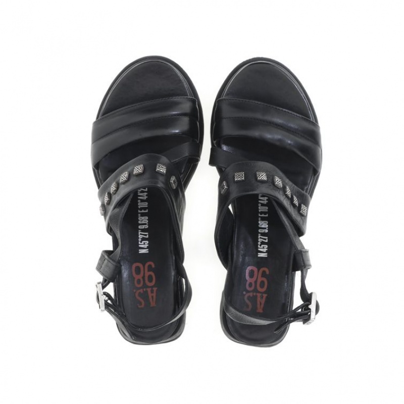 Sandalias A.S.98 Lalla Mujer Negras | ES-FWX306259