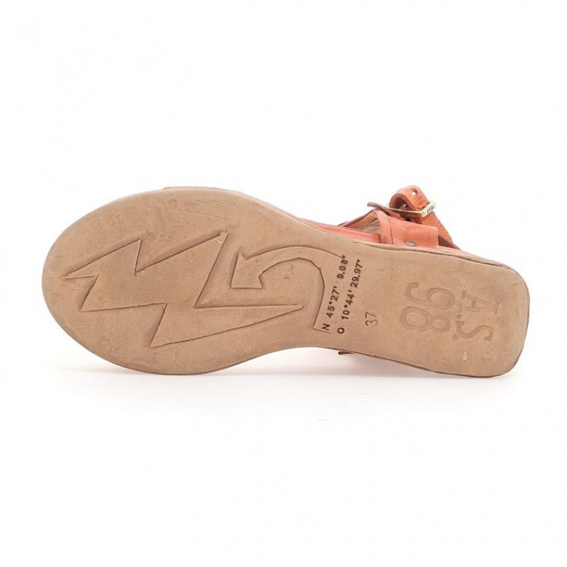 Sandalias A.S.98 Leta Mujer Naranjas | ES-MHK450673