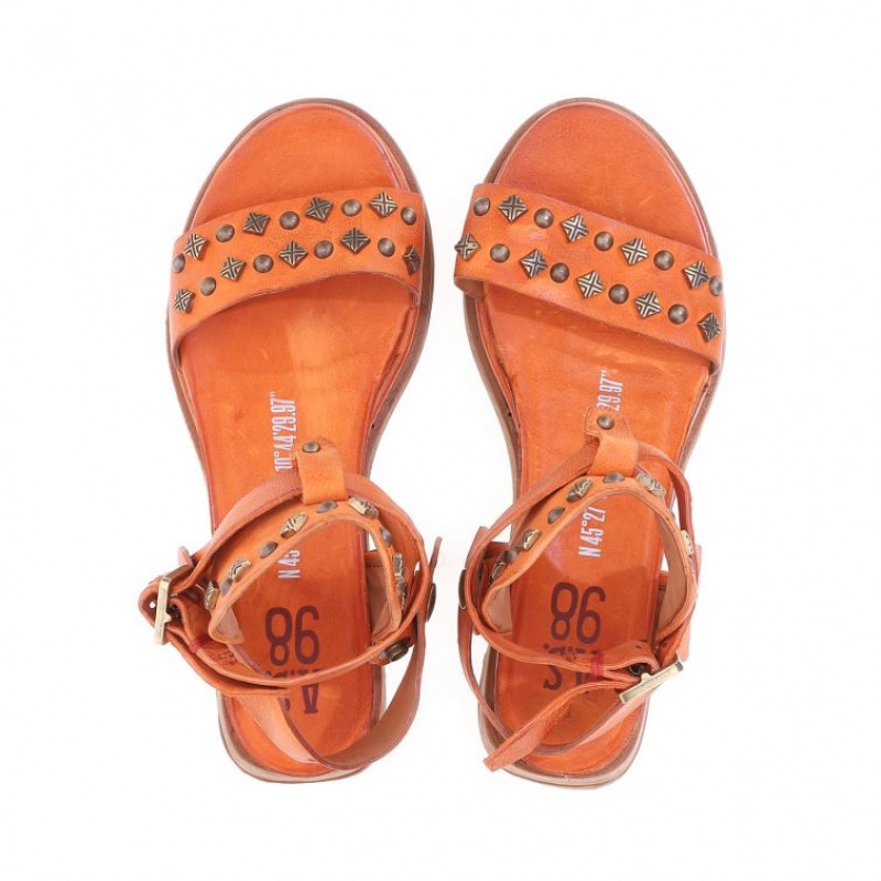 Sandalias A.S.98 Leta Mujer Naranjas | ES-MHK450673