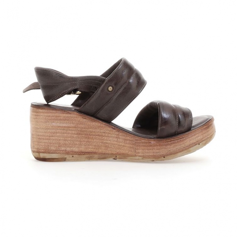 Sandalias A.S.98 Neely Mujer Chocolate | ES-HPI462917