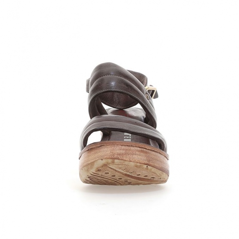 Sandalias A.S.98 Neely Mujer Chocolate | ES-HPI462917