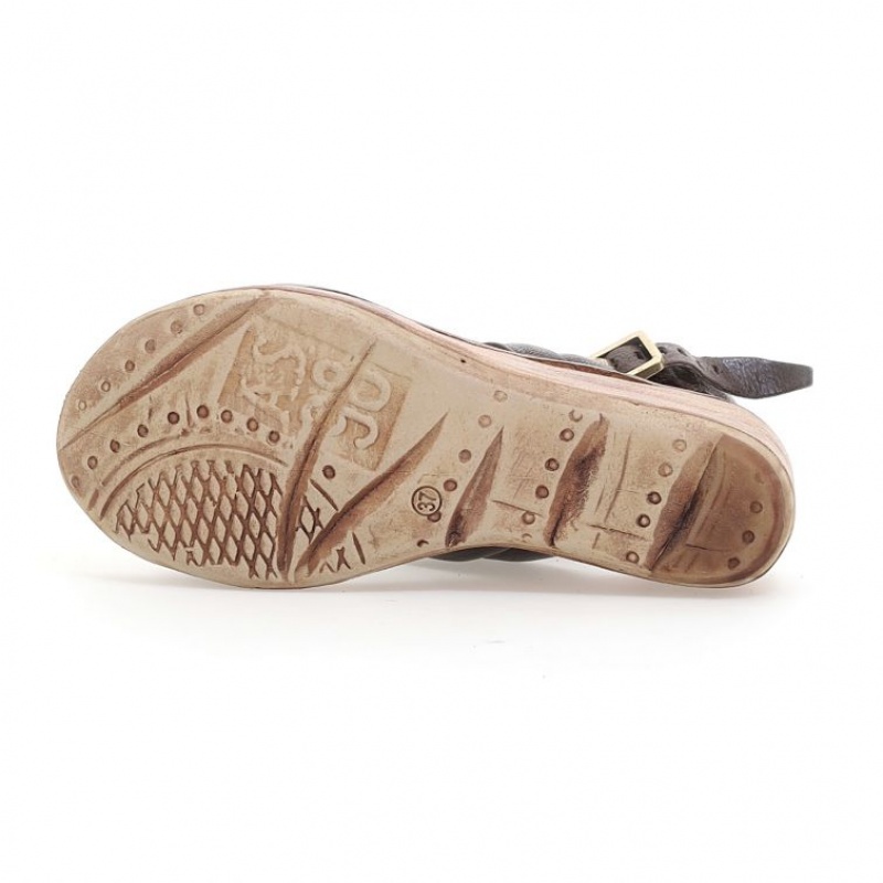 Sandalias A.S.98 Neely Mujer Chocolate | ES-HPI462917