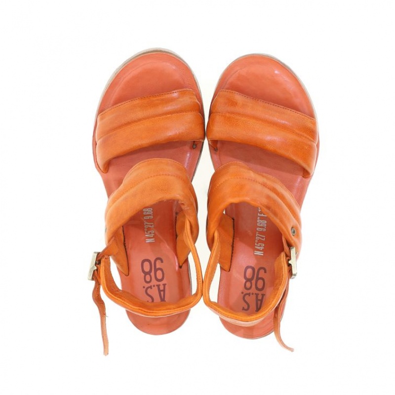 Sandalias A.S.98 Neely Mujer Naranjas | ES-TLY450927