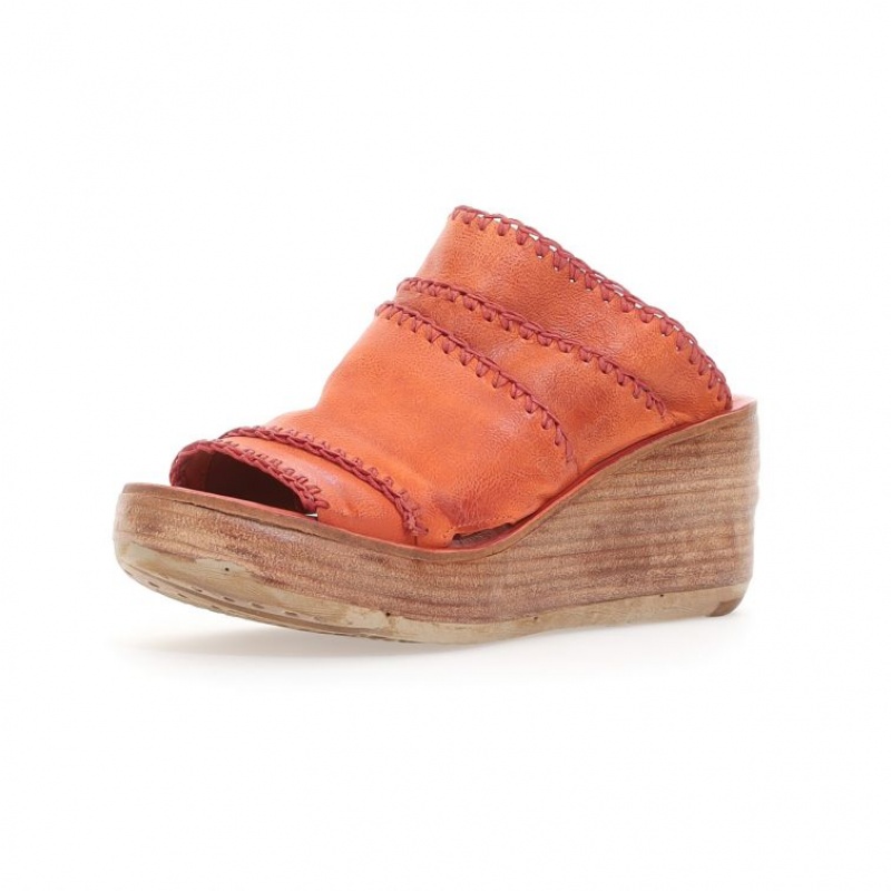 Sandalias A.S.98 Nivek Mujer Naranjas | ES-FGU516908