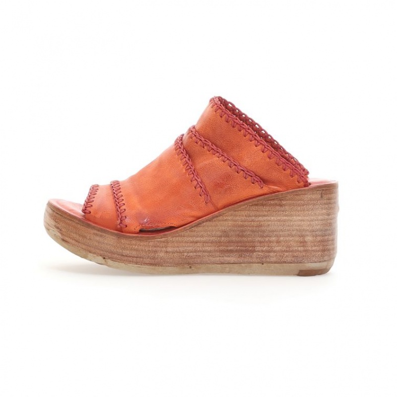 Sandalias A.S.98 Nivek Mujer Naranjas | ES-FGU516908