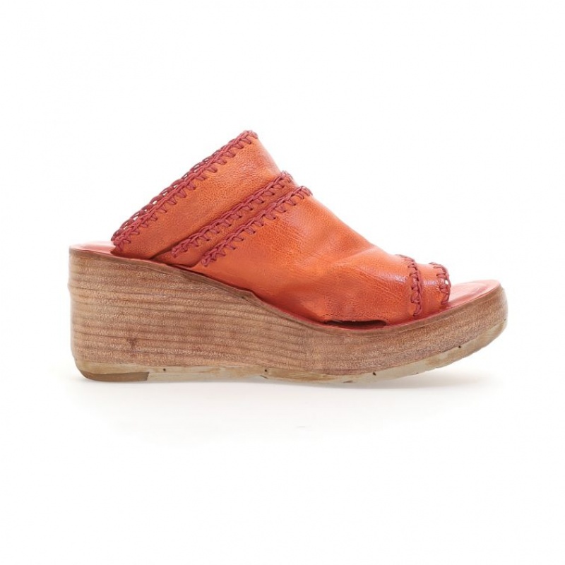 Sandalias A.S.98 Nivek Mujer Naranjas | ES-FGU516908