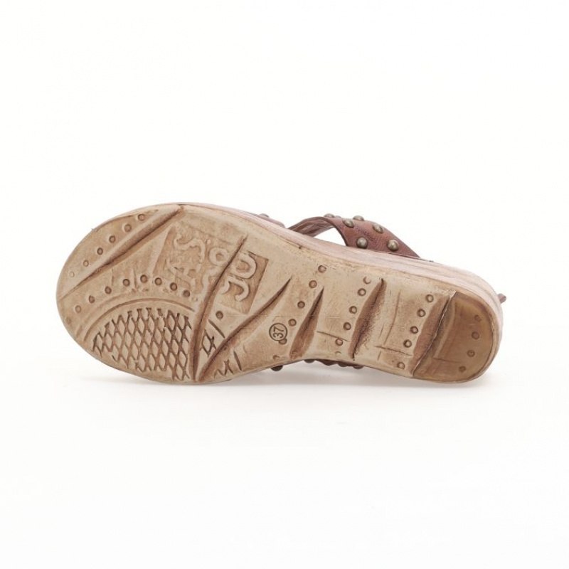 Sandalias A.S.98 Normand Mujer Kaki | ES-LQE135867