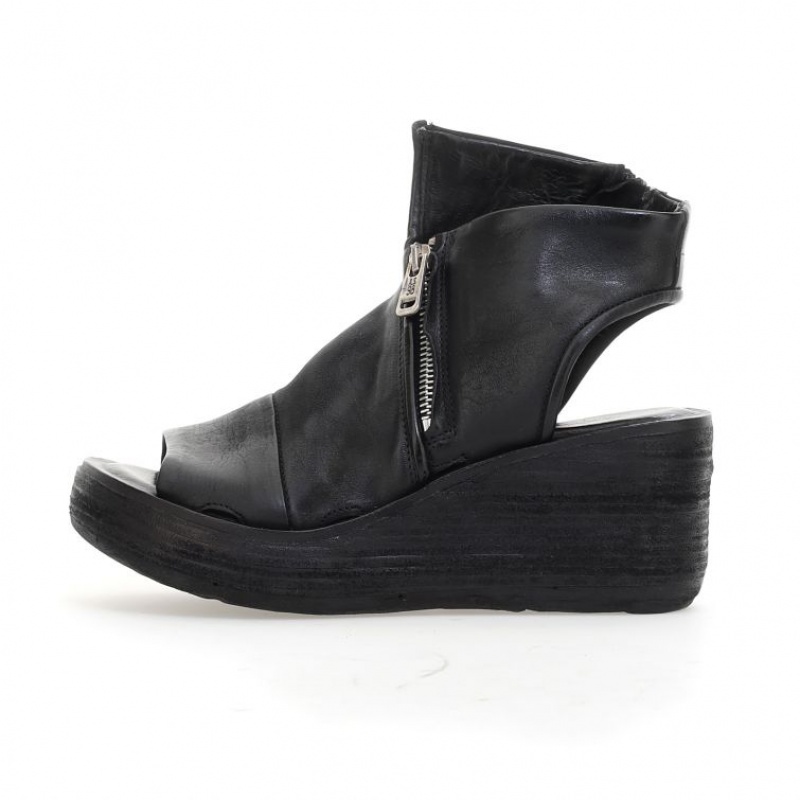 Sandalias A.S.98 Nowell Mujer Negras | ES-PWS174685