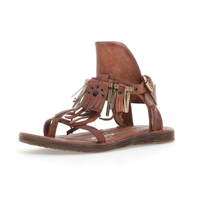 Sandalias A.S.98 Reina Mujer Kaki | ES-RFJ346510