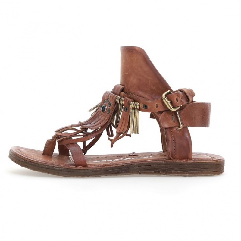 Sandalias A.S.98 Reina Mujer Kaki | ES-RFJ346510