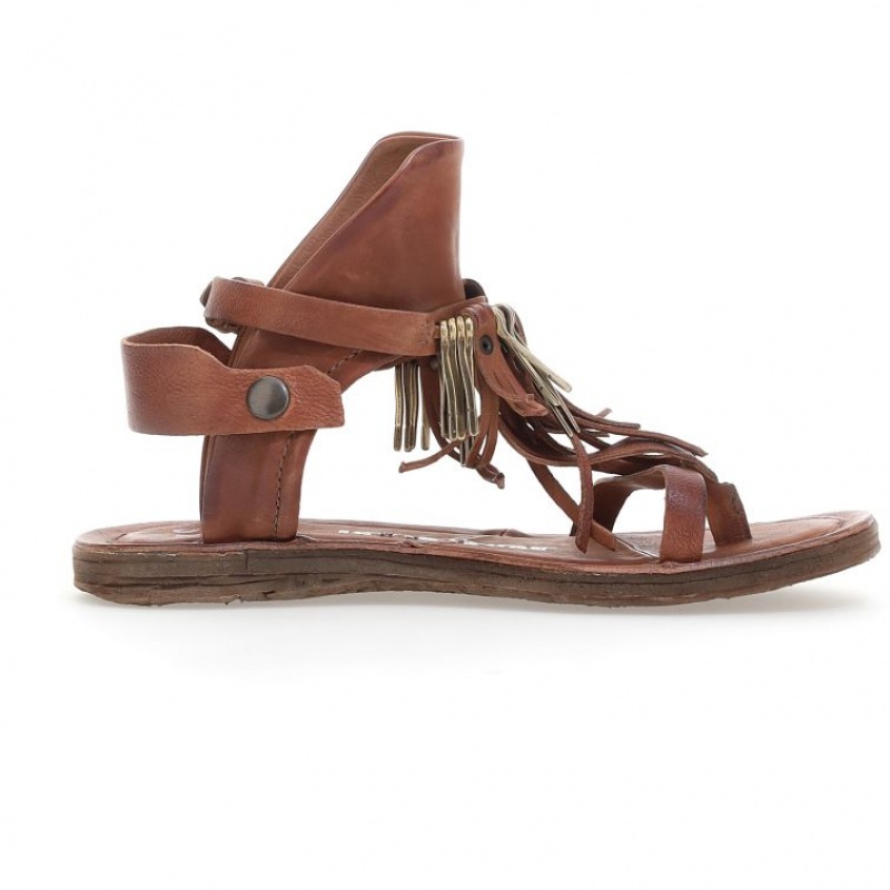 Sandalias A.S.98 Reina Mujer Kaki | ES-RFJ346510