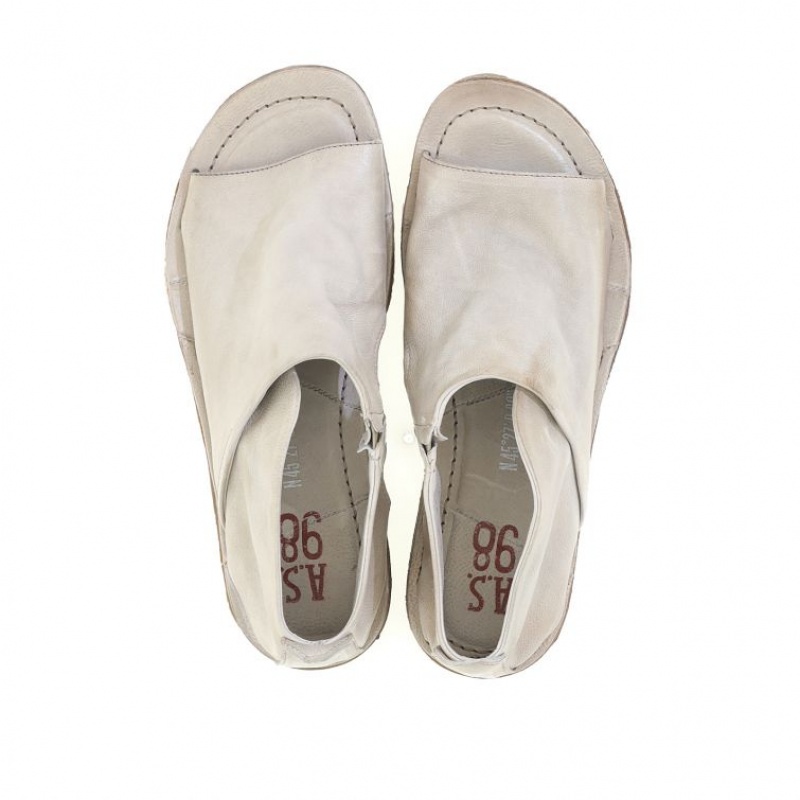 Sandalias A.S.98 Romi Mujer Beige | ES-TSZ706458