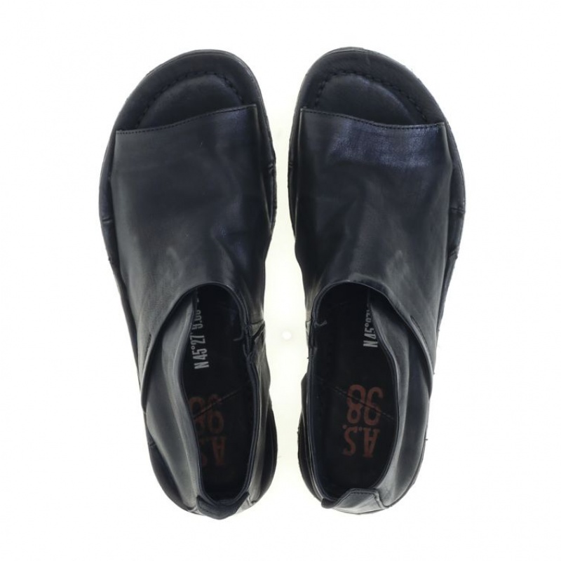 Sandalias A.S.98 Romi Mujer Negras | ES-WXD508276