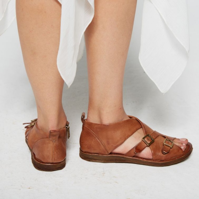 Sandalias A.S.98 Ruth Mujer Kaki | ES-MEY839246