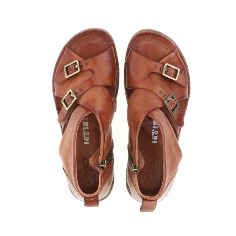 Sandalias A.S.98 Ruth Mujer Kaki | ES-MEY839246