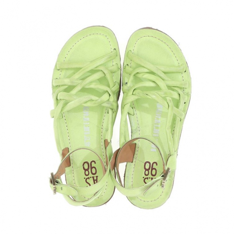 Sandalias A.S.98 Rylee Mujer Verde Claro | ES-JMA361504