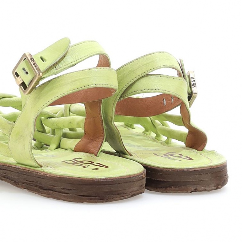 Sandalias A.S.98 Rylee Mujer Verde Claro | ES-JMA361504