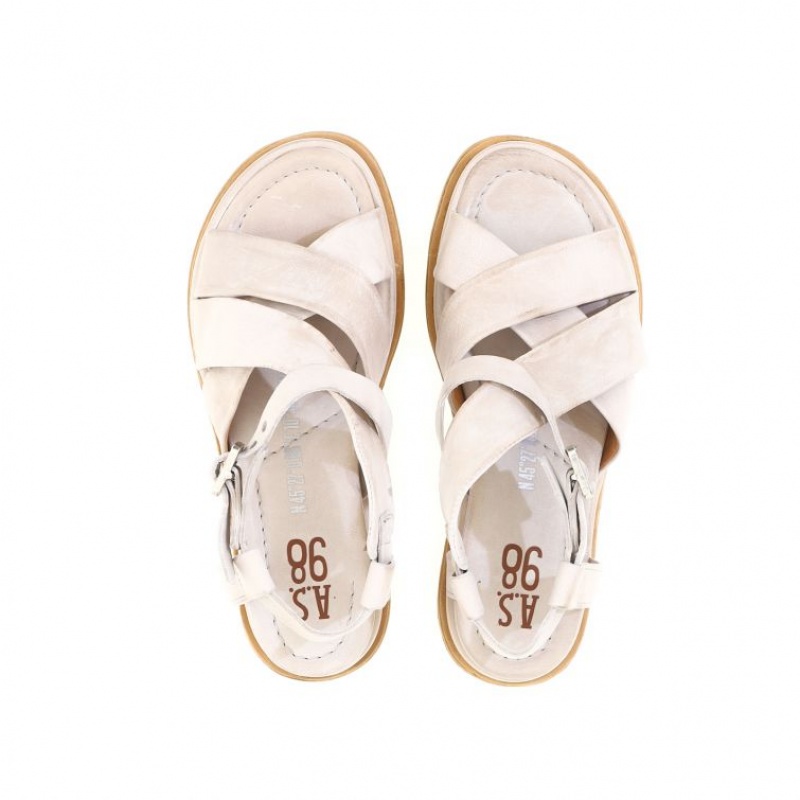 Sandalias A.S.98 Sallie Mujer Gris | ES-TLE682951