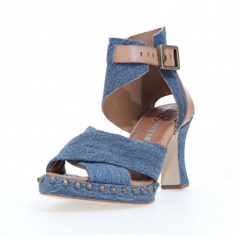 Sandalias A.S.98 Voni Mujer Azules | ES-JXL208379