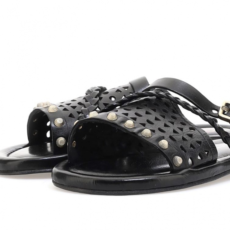 Sandalias A.S.98 Yazmin Mujer Negras | ES-TIE963751