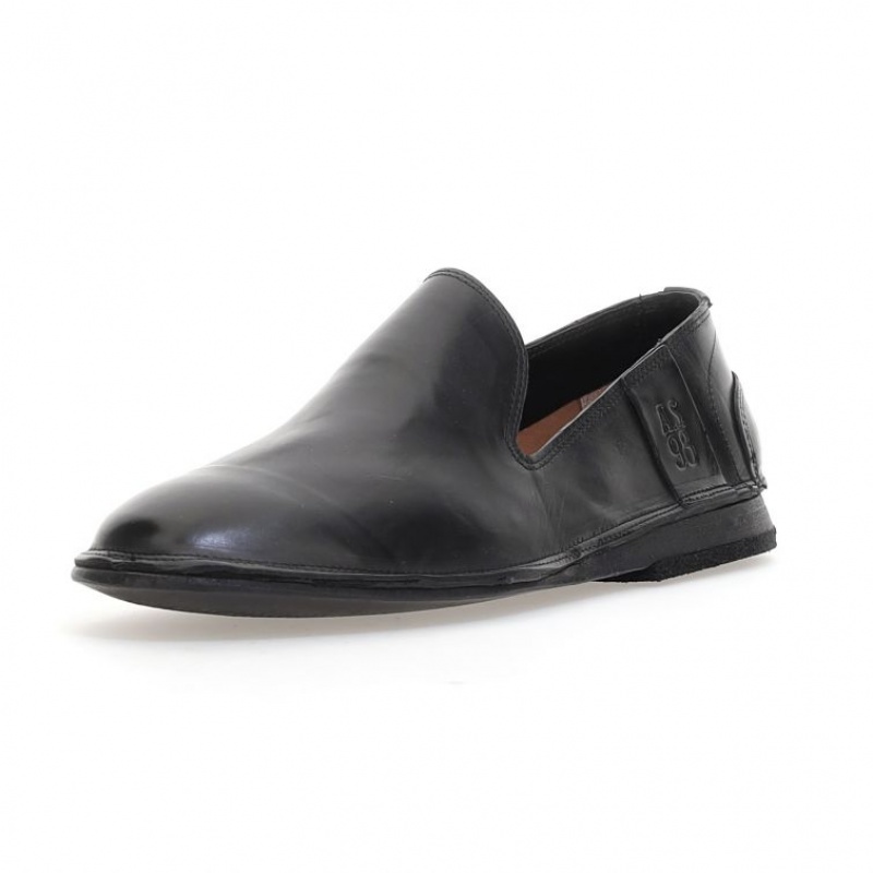 flat shoes A.S.98 Alberic Hombre Negras | ES-YWS201583