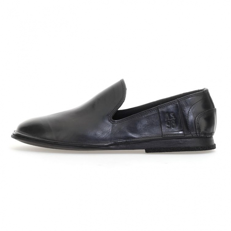 flat shoes A.S.98 Alberic Hombre Negras | ES-YWS201583