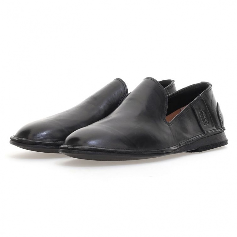 flat shoes A.S.98 Alberic Hombre Negras | ES-YWS201583