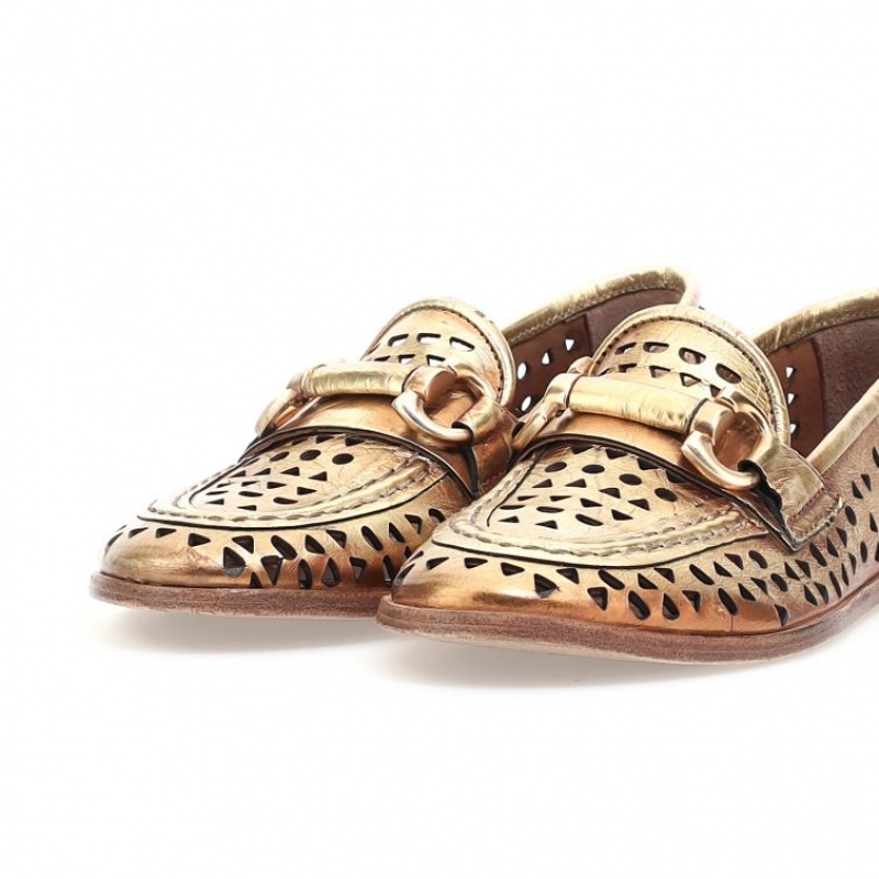 flat shoes A.S.98 Jacklyn Mujer Doradas | ES-MDF437658