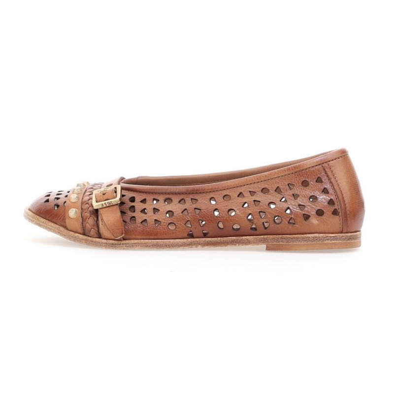 flat shoes A.S.98 Jakki Mujer Marrones | ES-VRY056978