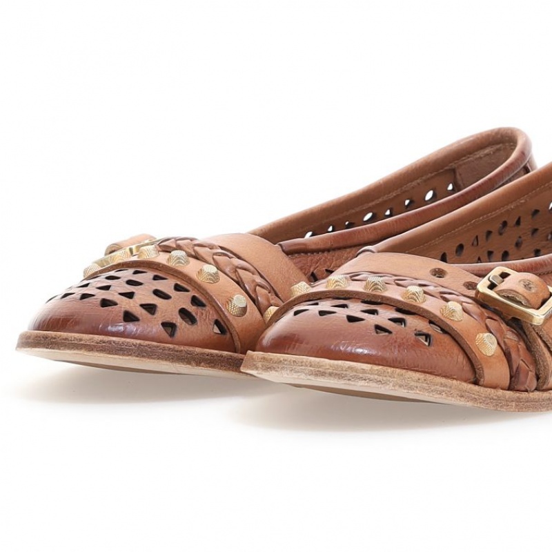 flat shoes A.S.98 Jakki Mujer Marrones | ES-VRY056978