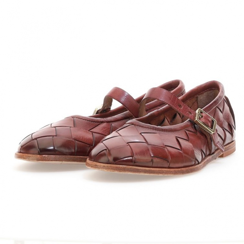 flat shoes A.S.98 Janae Mujer Burdeos | ES-XBD953184