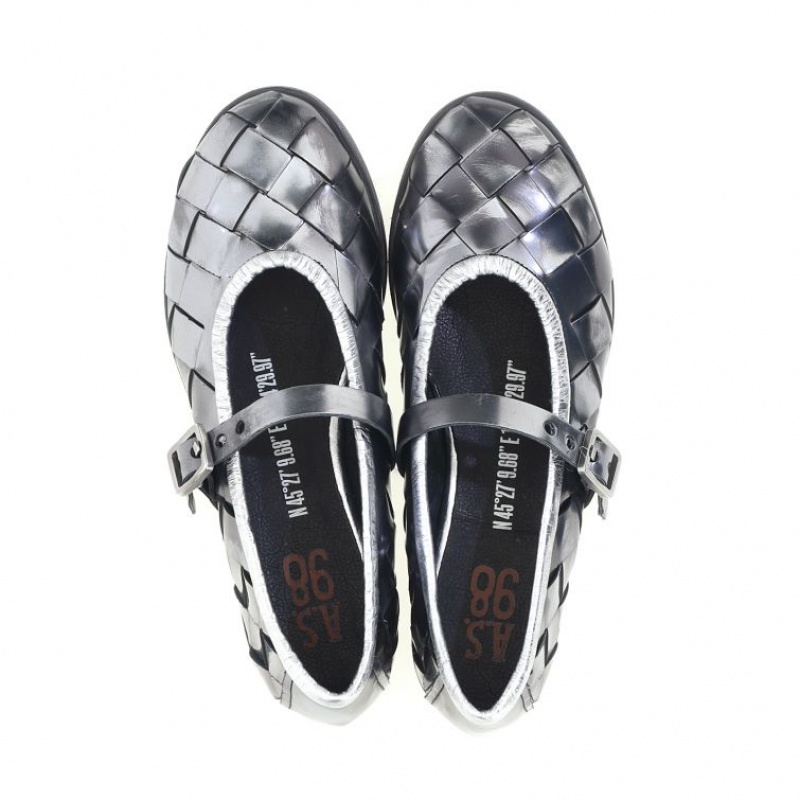 flat shoes A.S.98 Janae Mujer Titanium | ES-UPC167308