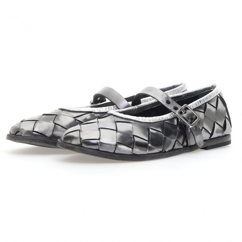 flat shoes A.S.98 Janae Mujer Titanium | ES-UPC167308