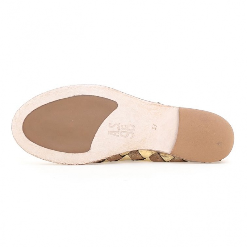 flat shoes A.S.98 Janel Mujer Doradas | ES-VNZ128459