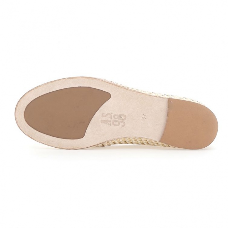 flat shoes A.S.98 Janele Mujer Doradas | ES-QYI416385