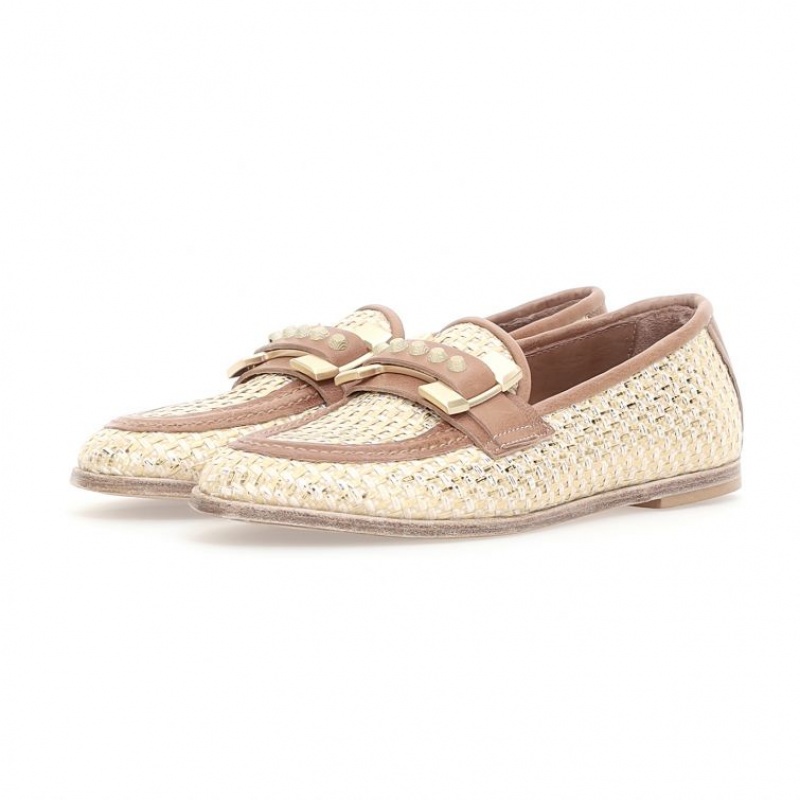 flat shoes A.S.98 Janele Mujer Doradas | ES-QYI416385