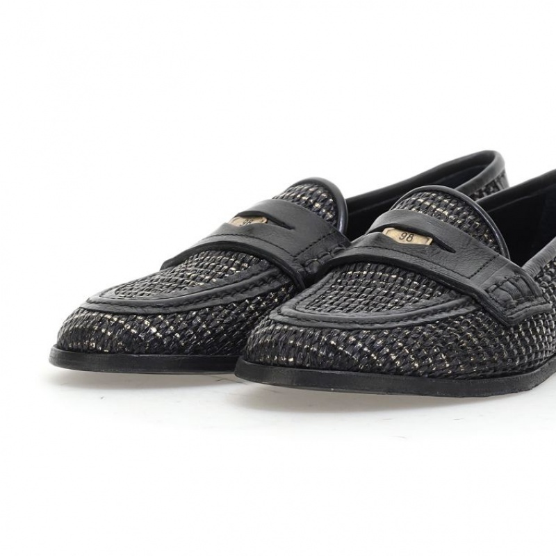 flat shoes A.S.98 Janene Mujer Negras | ES-KDB572094