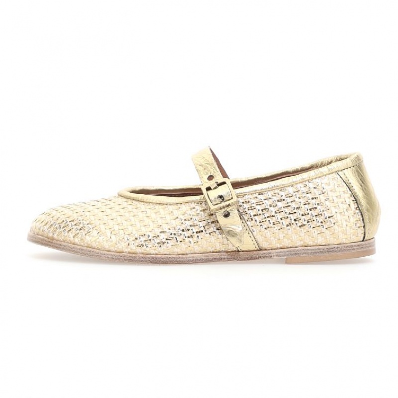 flat shoes A.S.98 Janet Mujer Doradas | ES-CVK650927