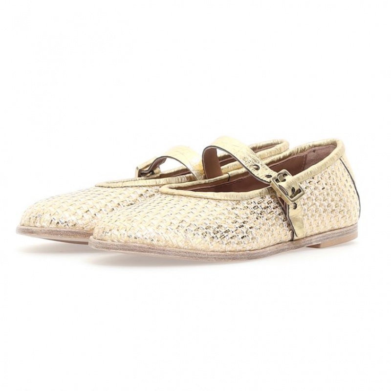 flat shoes A.S.98 Janet Mujer Doradas | ES-CVK650927