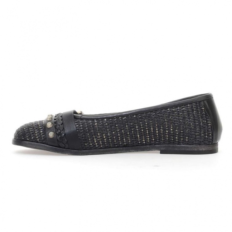 flat shoes A.S.98 Jayla Mujer Negras | ES-KDT039675