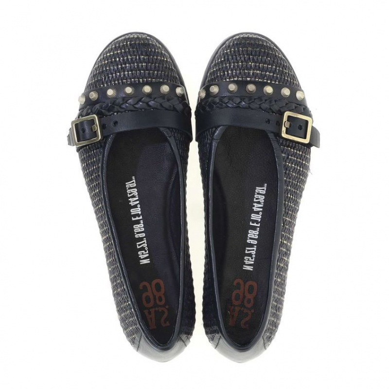 flat shoes A.S.98 Jayla Mujer Negras | ES-KDT039675