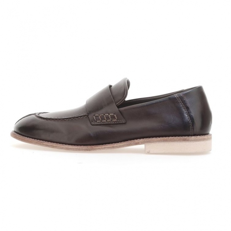 flat shoes A.S.98 Ogden Hombre Chocolate | ES-FPL273049