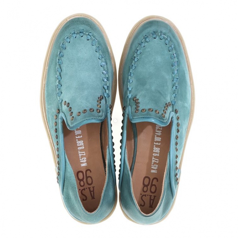 flat shoes A.S.98 Tami Mujer Verde | ES-PEU927401